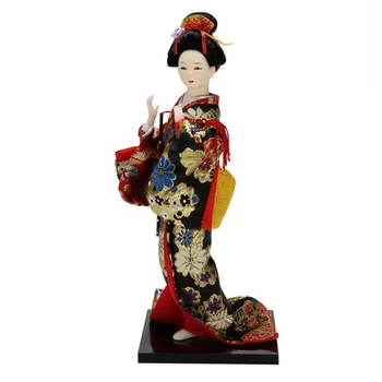 12-Инчов японската кукла-Гейша, японски Кимона, традиционна японска кукла-Гейша В Кимоно, скулптури на кукли С традиционното Кимоно винтажным