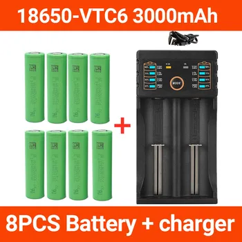 2022 Нова оригинална батерия 3,7 3000 mah 18650 за us18650 Sony VTC6 30A играчки, инструменти фенерче батерия + USB зарядно устройство