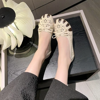 2023, Дамски пролет-есен нова мода плюшен обувки, обикновена велурени обувки на плоска подметка за момичета DY4423