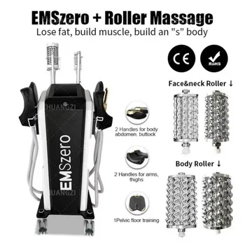 2в1 EMSzero & Roller Machine Muscle Booster Нов Модернизиран Електромагнитен Треньор Капацитет 6500 W Стимулира Формирането на фигурата Наскоро Стартира