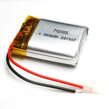 3,7 На 300 ма 702025 Литиево-полимерна батерия Jst-Ph 2Pin 2.0 За СМАРТ ЧАСА КАМЕРА MP4 DVD POWER BANK GPS MP3 ТАБЛЕТ МОБИЛЕН ХРАНА