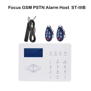 Focus GSM PSTN Аларма със сензорен екран 433 Mhz 868 Mhz на френски или английски език за Гласово активиране на SMS/Alarm Call Control App за защита на сигурността на