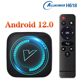 H618 Android 12 Smart TV Box Allwinner H618 Quad-core Cortex а a53 Подкрепа 8K Видео БТ Wifi Google Voice мултимедиен плейър телеприставка