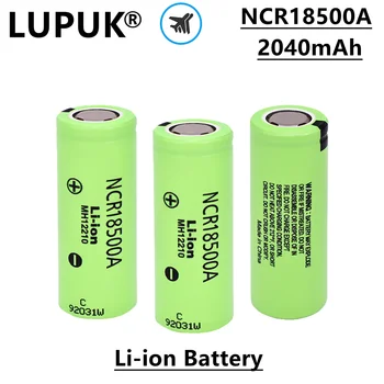 LUPUK - Нова висококачествена литиево-йонна акумулаторна батерия 18500A, 3,7 В, 2040 ма, използвани в медицински устройства, фенери и т.н