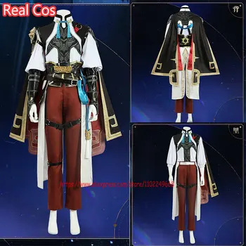 RealCos Game Honkai: Звезден релса Дзин Ян Cosplay костюм Дзин Ян Великолепна униформа за парти в чест на Хелоуин, дрехи за ролеви игри За мъже