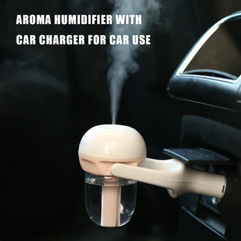 Авто Ароматерапевтични Овлажнител на Въздуха със Зарядно Устройство, Мини-Решетки и етерични масла 50 мл за Пречистване на Въздуха, Fogger за Ароматизация на Домашния Офис