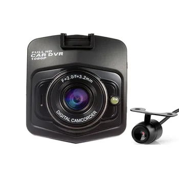 Автомобилен Видеорекордер, Камера, видео Рекордер Full HD, Рецепционист за нощно виждане, камера с двойна оптика и камера за обратно виждане