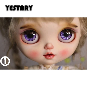 Аксесоари за кукли YESTARY Blythe 14 Eyes Чипове за детски играчки, 1/6, аксесоари, ограничава стъклени очи блестящи цветове за подарък за момиче
