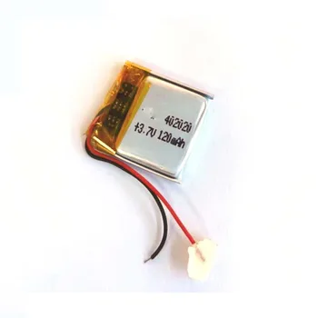 Акумулаторна батерия 3,7 120 mah 2 елемента 402020 литиево-полимерно-йонна батерия за GPS MP4 Електрически играчки, зареждане на лаптоп, Храна Съкровище