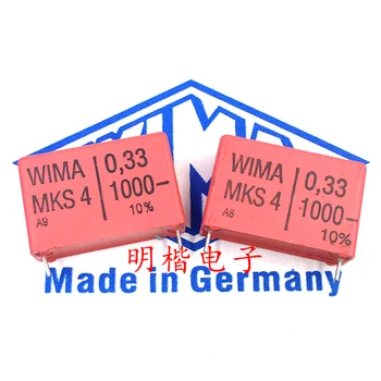 Безплатна Доставка на 2 бр./5 бр. WIMA Германия кондензатор MKS4 1000V 0,33 ICF 1000V334 330NF P = 27,5 мм