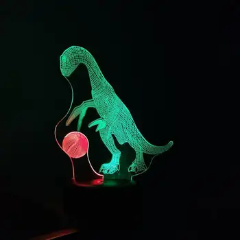 Видове Птичи устата 3d светлина Визуален лека нощ Креативна 7-цветен сензорен зареждане Led 3d лампа Подарък атмосфера Детска лампа