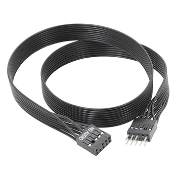 Гъвкав 9-пинов кабел конвертор USB, 9-пинов вътрешен адаптер за мъже и жени
