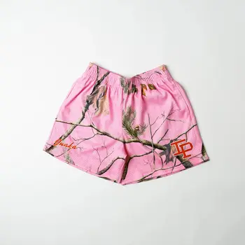Дамски къси панталони Inaka с двойна мрежа, Камуфляжный фигура за фитнес, силови шорти Inaka за жени