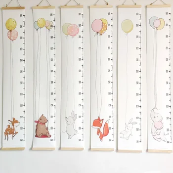 Дървени Холщовые диаграма на растеж на стената, Подвесная Декоративна схема за измерване на височина, Състав, Подвижен Стикер на стената за детска стая