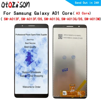 Екран За Samsung Galaxy А01 Основната SM-A013 LCD дисплей със Сензорен панел, Дигитайзер С Рамка При събирането На основната A3