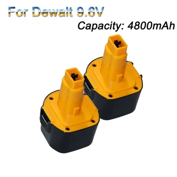 За DeWalt 9,6 На 4800 mah Ni MH акумулаторна батерия за преносим гръб на електрически инструменти, за De9061 De9062 DW9061 DW9062 De9036 DW9
