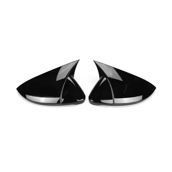За Golf MK7 MK7.5 GTD R на Капака на Огледалото за обратно виждане с Преобразуването на Мегафона Универсален Ярко Черно