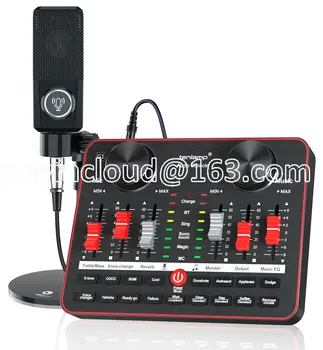 Звукова карта G1 & L3 Комплект Конденсаторных Микрофони USB Sound Mixer Mic Аудиоинтерфейс Звукова такса за Записване по телефона на Живо