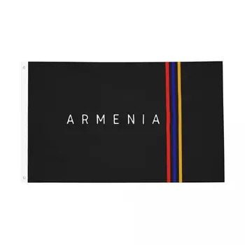 Знаме на Армения, двупосочен банер за помещения и на улицата, Знаме на Армения, полиестер, декорация на стените в дома общежитието стая