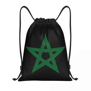 Изработена по поръчка чанта от съвсем малък с флага на Мароко за тренировки, Раници за Йога, Мъжки Дамски Марокански Гордата Патриотическая спортна чанта за фитнес зала