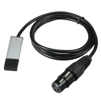Кабел-адаптер интерфейс USB DMX за сцени, дискотеки, Дължина, движещ се на светлината, Компютърен контролер PC DMX512, конвертиране на сигнала