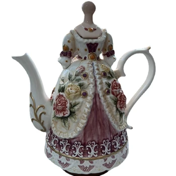 * Керамичен Чайник Victoria, кана за Кафе, утайка от Чаша, Комплект за Чай Прибори за Дома, Сватбен подарък