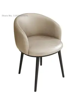 Лесен луксозен проста маса за хранене, стол, компютър, стол за домашен кабинет, тоалетка, стол, стол с облегалка, стол за грим, чист червен стол, ниска табуретка