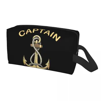 Морски Капитан Котва Чанта за Тоалетни принадлежности за жени Моряк Adventure Козметични Органайзер за грим Госпожа калъф за съхранение на козметика Dopp Kit Case