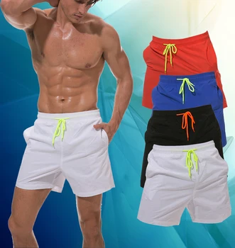 Мъжки бързо съхнещи панталони за фитнес Нови Летни дишащи обикновена шорти за почивка на плажа