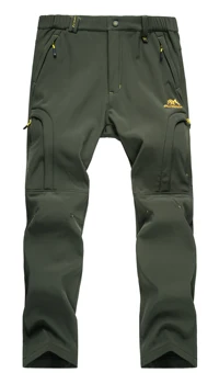 Мъжки водоустойчив туристически панталони, Улични Ски панталони с руното накладки, Зимни панталони за сноуборд, Softshell