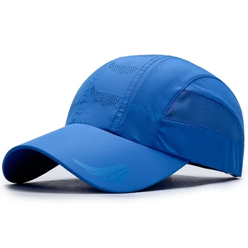 Мъжки шапки, бързо съхнещи пролетно-летните слънчеви шапки за улицата, Регулируеми Ежедневни спортни шапки Унисекс за бягане