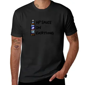 Нова тениска HP Sauce on Everything, дрехи с аниме, реколта дрехи, тениски за момчета, тениска за мъже
