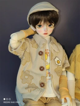 Облекло за кукли BJD 1/4 размер, сладка кукла с цвете, дрехи за кукли BJD 1/4 комплект аксесоари за кукли (5 точки)