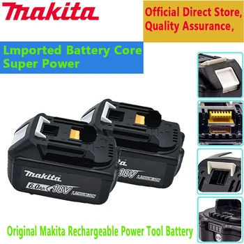 Оригинален Makita 18V 6000mAh li-ion Акумулаторна Батерия 18V Сменяеми Батерии за електрически инструменти BL1860 BL1830 BL1850 BL1860B