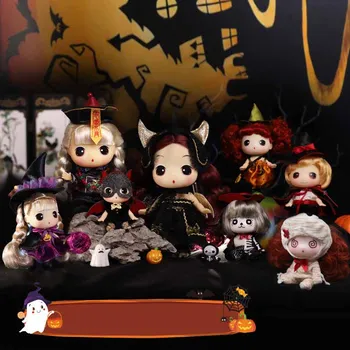 Оригинални преливащи 9-сантиметрови мини-кукли Ddung, сладък корейски аниме, Хелоуин, cosplay, имитация на косата Вампир, детски играчки за момичета, подаръци