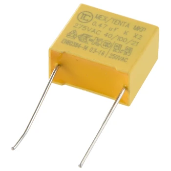 Предпазни кондензатори от полипропиленова тъкан ac 275В 0,47 icf 100 бр.