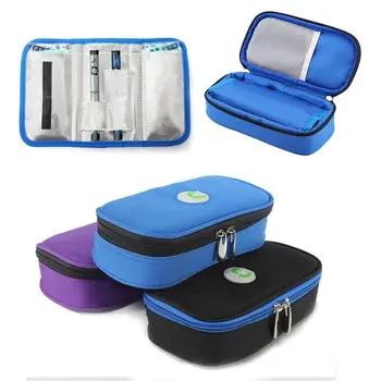 Преносим Оксфордския Диабетический Джобен Термоизолированный Охладител Medicla, чанта за охлаждане на Инсулин, защита на таблетки, Пътна чанта за Носене
