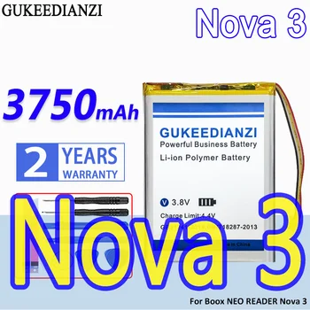 Преносимото батерия GUKEEDIANZI голям капацитет Nova 3 3750 ма за Boox НЕО READER Nova3