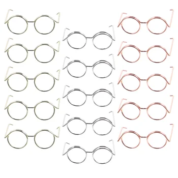 Рамки за очила, Слънчеви очила Кукли на Мини-Подпори Реколта рамка за снимки Прозрачни лещи