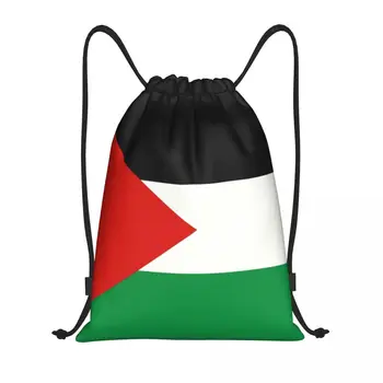 Раница с завязками под Палестинския флаг, спортна спортна чанта за жени, Мъжки чанти, за пазаруване