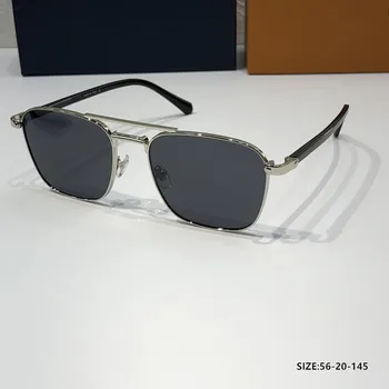 Слънчеви очила Pilot мъжки слънчеви очила от най-добро на марка, дизайнерски слънчеви очила 56 мм, модни черни слънчеви очила за шофиране Z1946