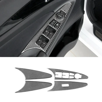 Стикер за довършителни стеклоподъемника Централна конзола от карбон за Hyundai Sonata 8Th 2011-2014 Аксесоари