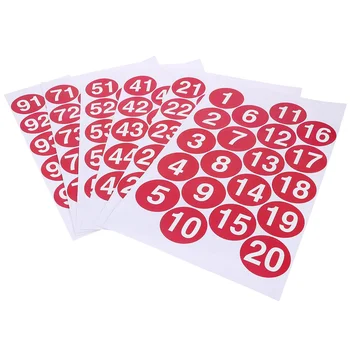 Стикери с номера на цифровите Табела на Офис Маркиране на Етикети Стаи Пронумерованная облекло Страхотни Кръгли етикети Класификация на Организацията