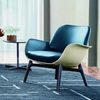 Стол Nordic Crown, стол Martha, Миланское дизайнерски кожен стол за релакс, стол за почивка от фибростъкло