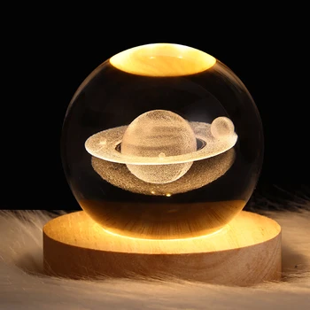 Творческото Начало декор Настолна лампа Настолна лампа Творчески маса 3D LED Дърво Нощни лека нощ за спалня
