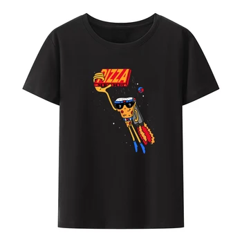 Тениска със забавна графичен принтом Pizza Hero, Летни дрехи за дрехи, тениски в стил Кошулки, Новост, Ежедневни тениски с кръгло деколте