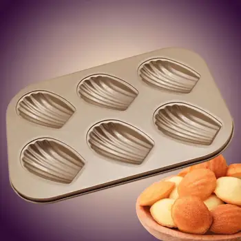 Удобна форма за за недеформируемых мивки 6 Решетчатая Форма за шоколадови бонбони, бисквити, домашни принадлежности, Форми за печене, С формата на