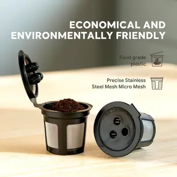 Чаша за кафе филтър с панти капак, за многократна употреба на хранителната подвижен филтър за кафе с фина мрежа Ninja Dual Brew Pro