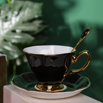 Черна чаша за кафе, нестандартен подарък, Послеобеденная съдове, подарък за гаджета за рождения Ден, една Чаена чаша за дома и градината