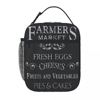 Farm пазар Деби Dewitt Обяд-голяма пазарска чанта За Пикник, Пакетиран Обяд, Термосумка-хладилник